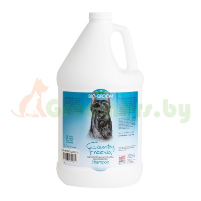 Bio-Groom - Country Freesia Aloe Vera & Chamomile Shampoo - очищающий, увлажняющий и снимающий раздражение шампунь с ароматом фрезии, 3,8 л